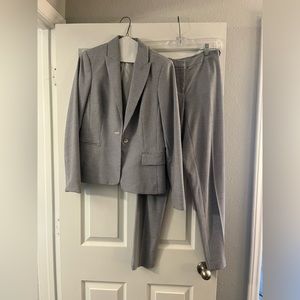 Calvin Klein suit.